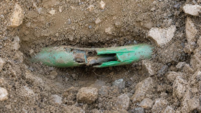 Débouchage de fourreau pour passage de la fibre