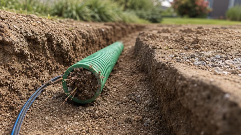 Prix d'un débouchage de fourreau fibre bouché